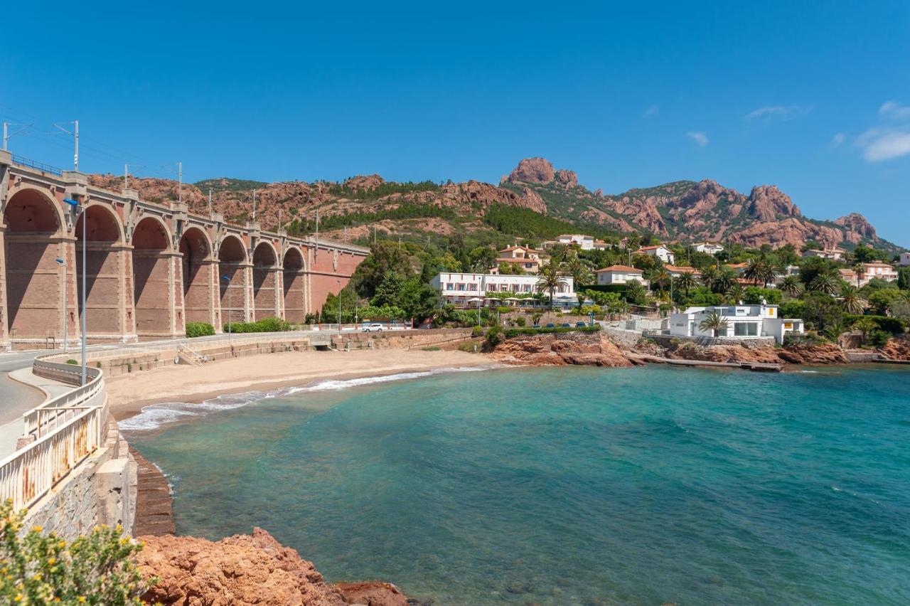 Agay Cap Esterel Le Hameau F2 Clim Plein Sud Dernier Etage Magnifique Vue Mer Сен-Рафаэль Экстерьер фото