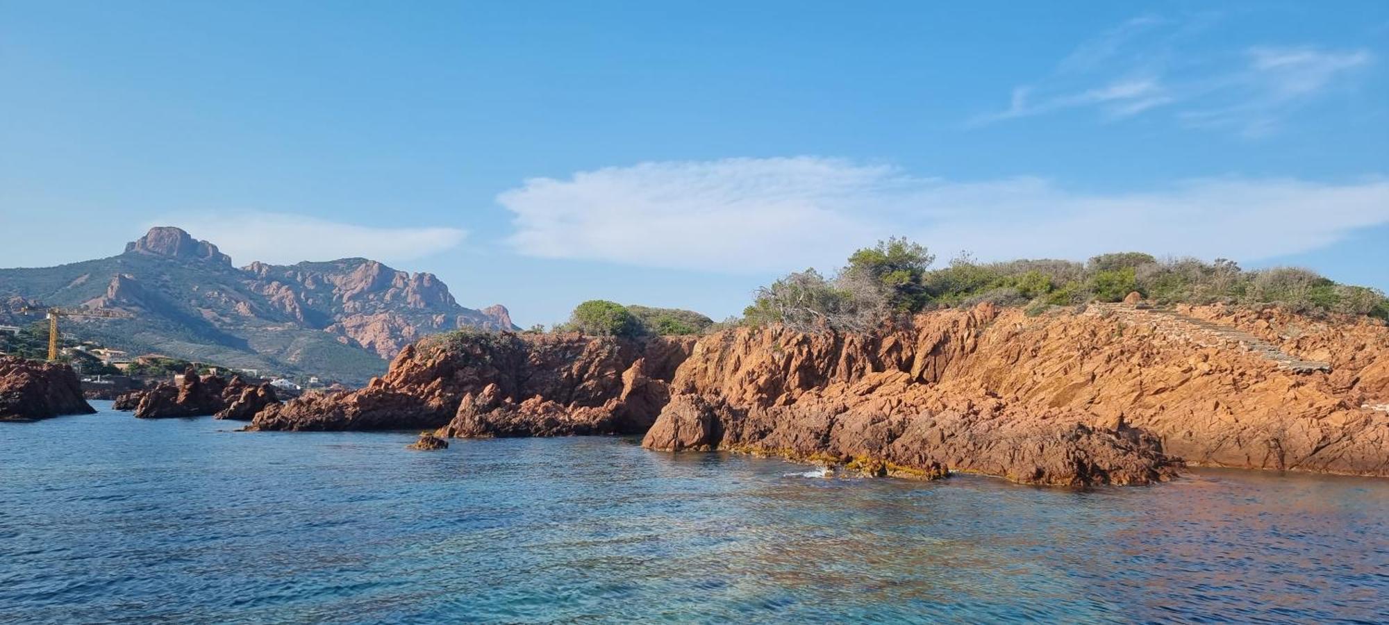 Agay Cap Esterel Le Hameau F2 Clim Plein Sud Dernier Etage Magnifique Vue Mer Сен-Рафаэль Экстерьер фото